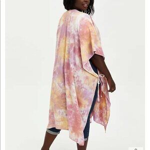 NWT Torrid Tie Dye Ruana Poncho One Size